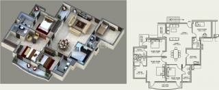 NBCC Green View (3BHK+4T (2,117 sq ft) + Study Room 2117 sq ft)