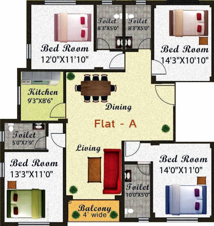 Bhuwalka Aishwarya Gardens (4BHK+4T (2,089 sq ft) 2089 sq ft) Bhuwalka Aishwarya Gardens (4BHK+4T (2,089 sq ft) 2089 sq ft)