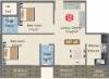 Harini Gokulam (2BHK+2T (897 sq ft) 897 sq ft)
