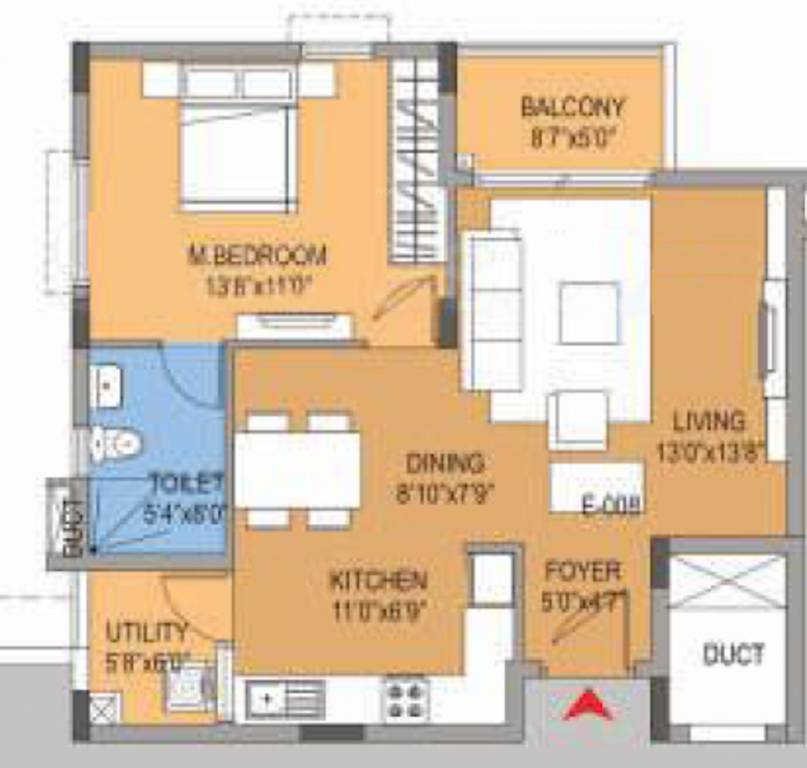 BSCPL Bollineni Hillside (1BHK+1T (855 sq ft) 855 sq ft) BSCPL Bollineni Hillside (1BHK+1T (855 sq ft) 855 sq ft)