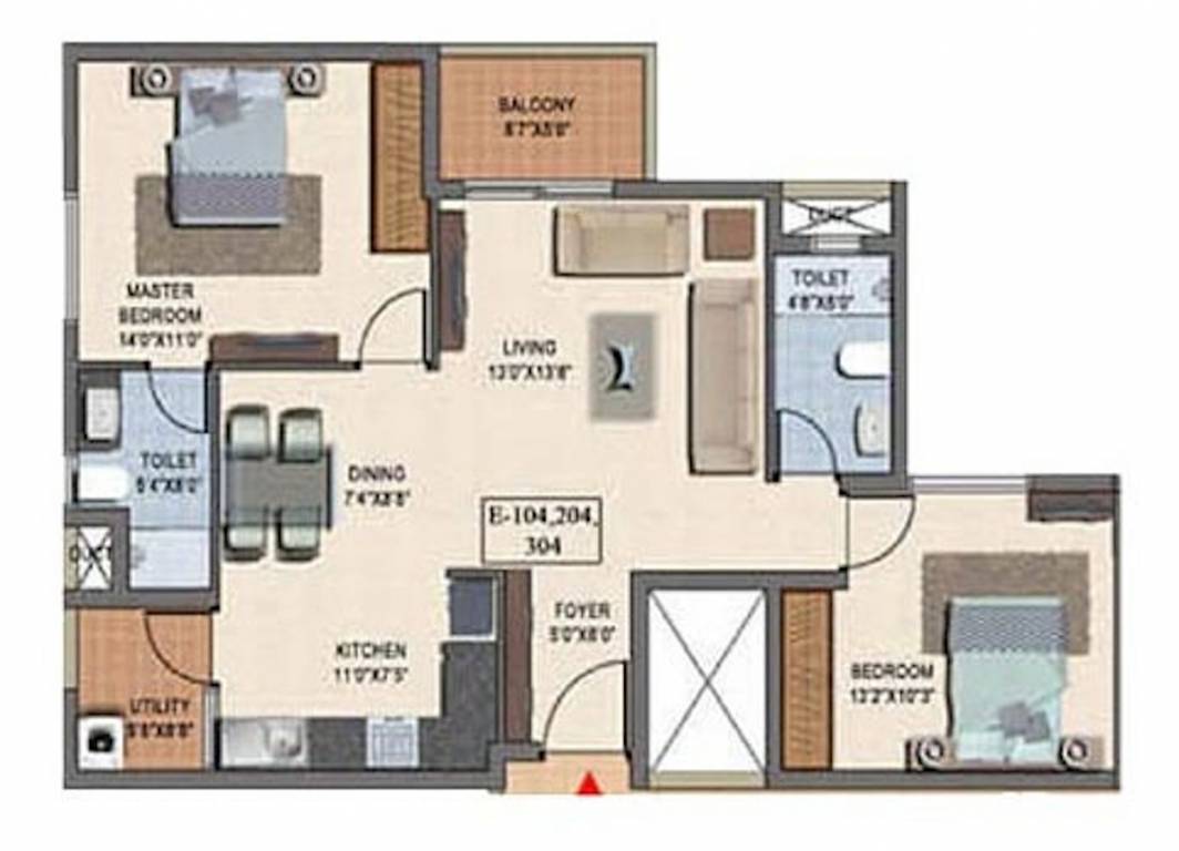 BSCPL Bollineni Hillside (2BHK+2T (1,030 sq ft) 1030 sq ft) BSCPL Bollineni Hillside (2BHK+2T (1,030 sq ft) 1030 sq ft)