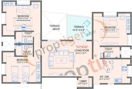 Gokhale Garima (3BHK+3T (1,906 sq ft) 1906 sq ft)