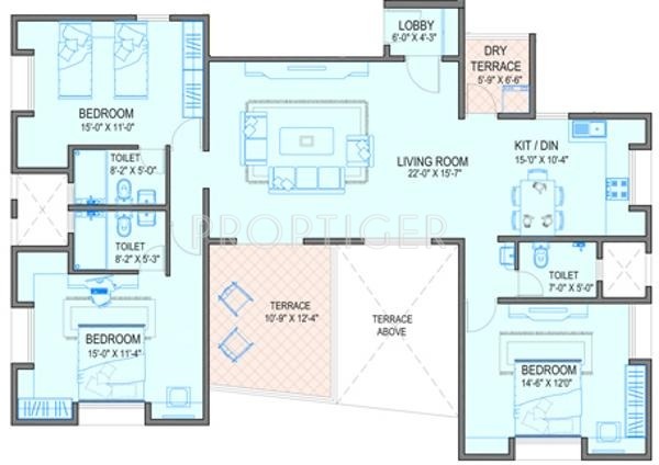 Gokhale Garima (3BHK+3T (1,906 sq ft) 1906 sq ft)