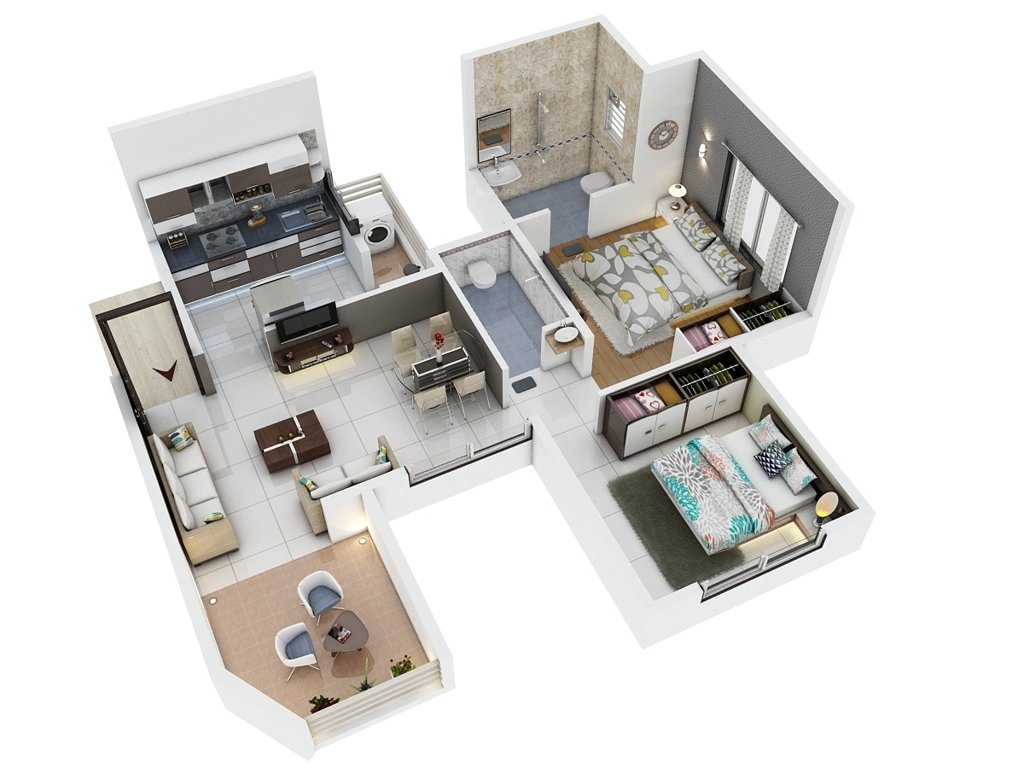 Geeta Prem Mannat (2BHK+2T (610 sq ft) 610 sq ft)