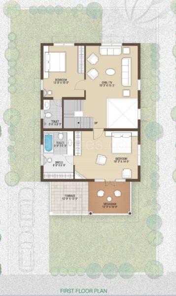  villa Floor Plan First Floor Plan
