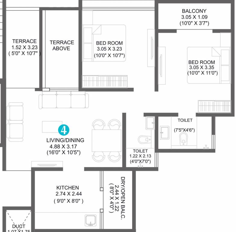 Floor Plan  goodwill breeza phase 1 Floor Plan Floor Plan