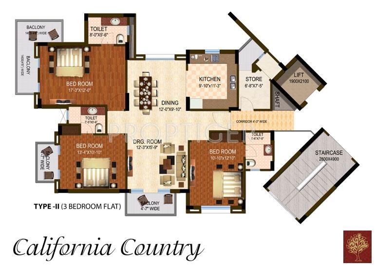 Dhingra California Country (3BHK+3T (1,200 sq ft) 1200 sq ft)