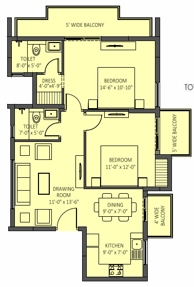 floorPlan of Omaxe The Hemisphere