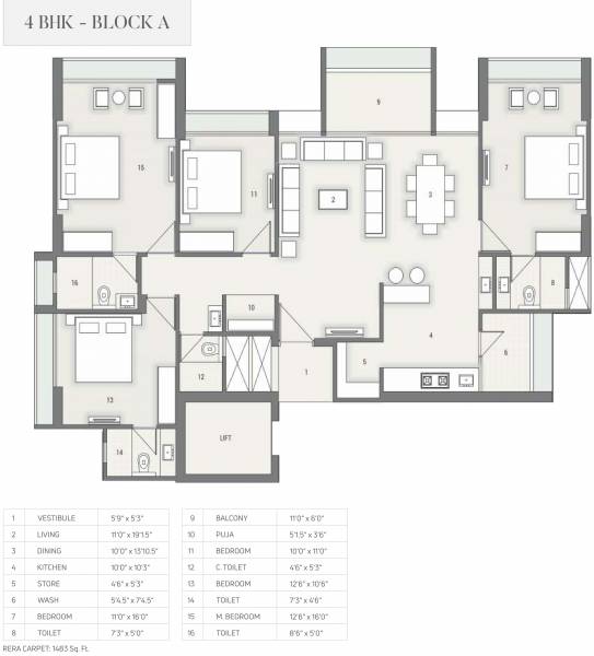  skyline-ii Floor Plan Floor Plan