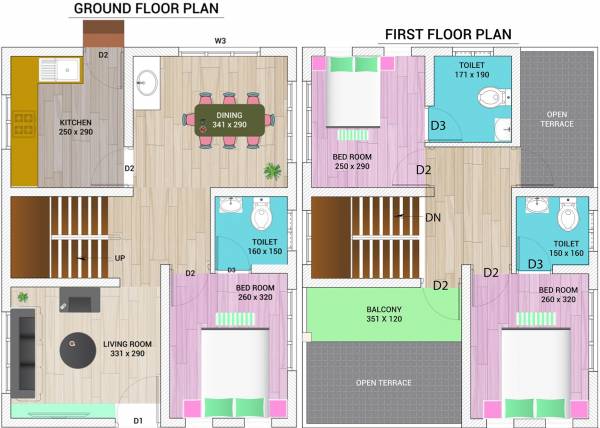 Viya County (3BHK+3T (1,300 sq ft) 1300 sq ft)