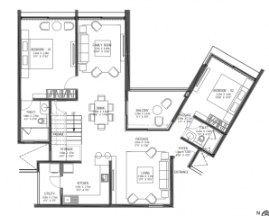 Upper Level Penthouse Plan  reflections Floor Plan Upper Level Penthouse Plan