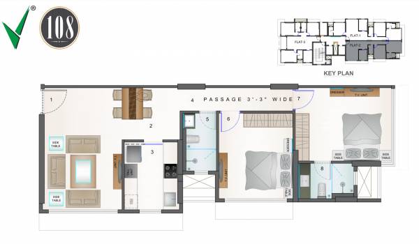 Vaswani 36 AB (2BHK+2T (765 sq ft) 765 sq ft)