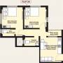 RDB Regent Crown Phase II (2BHK+2T (641 sq ft) 641 sq ft)