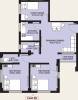 RDB Regent Crown Phase II (2BHK+2T (866 sq ft) + Study Room 866 sq ft)
