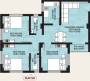 RDB Regent Crown Phase II (3BHK+3T (919 sq ft) 919 sq ft)