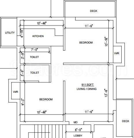 Ramesh Bhavani Apartments Chennai (2BHK+2T (911 sq ft) 911 sq ft)