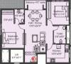 MAC Palace Gardens (2BHK+2T (1,005 sq ft) 1005 sq ft)