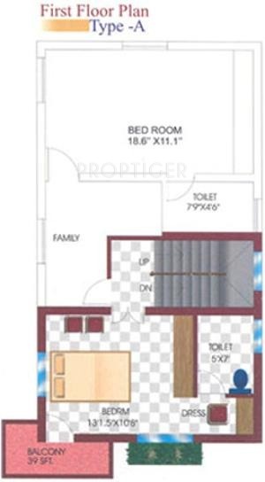 Macro River View County (3BHK+3T (1,171 sq ft) 1171 sq ft)