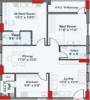 Indu The Annexe (2BHK+2T (1,200 sq ft) 1200 sq ft)