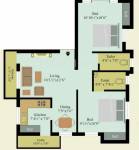 Anandam Moonstone (2BHK+2T (858 sq ft) 858 sq ft)