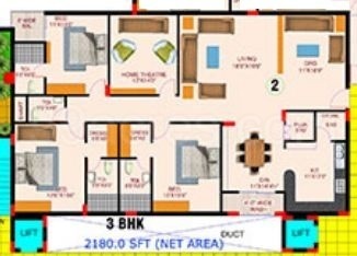 Shriya Shriy Eapl Ventures (3BHK+4T (2,180 sq ft) + Pooja Room 2180 sq ft)