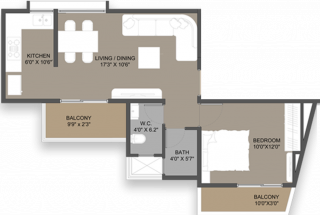 Neoscapes Neo One (1BHK+1T (675 sq ft) 675 sq ft)