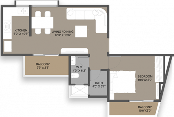 Neoscapes Neo One (1BHK+1T (675 sq ft) 675 sq ft)