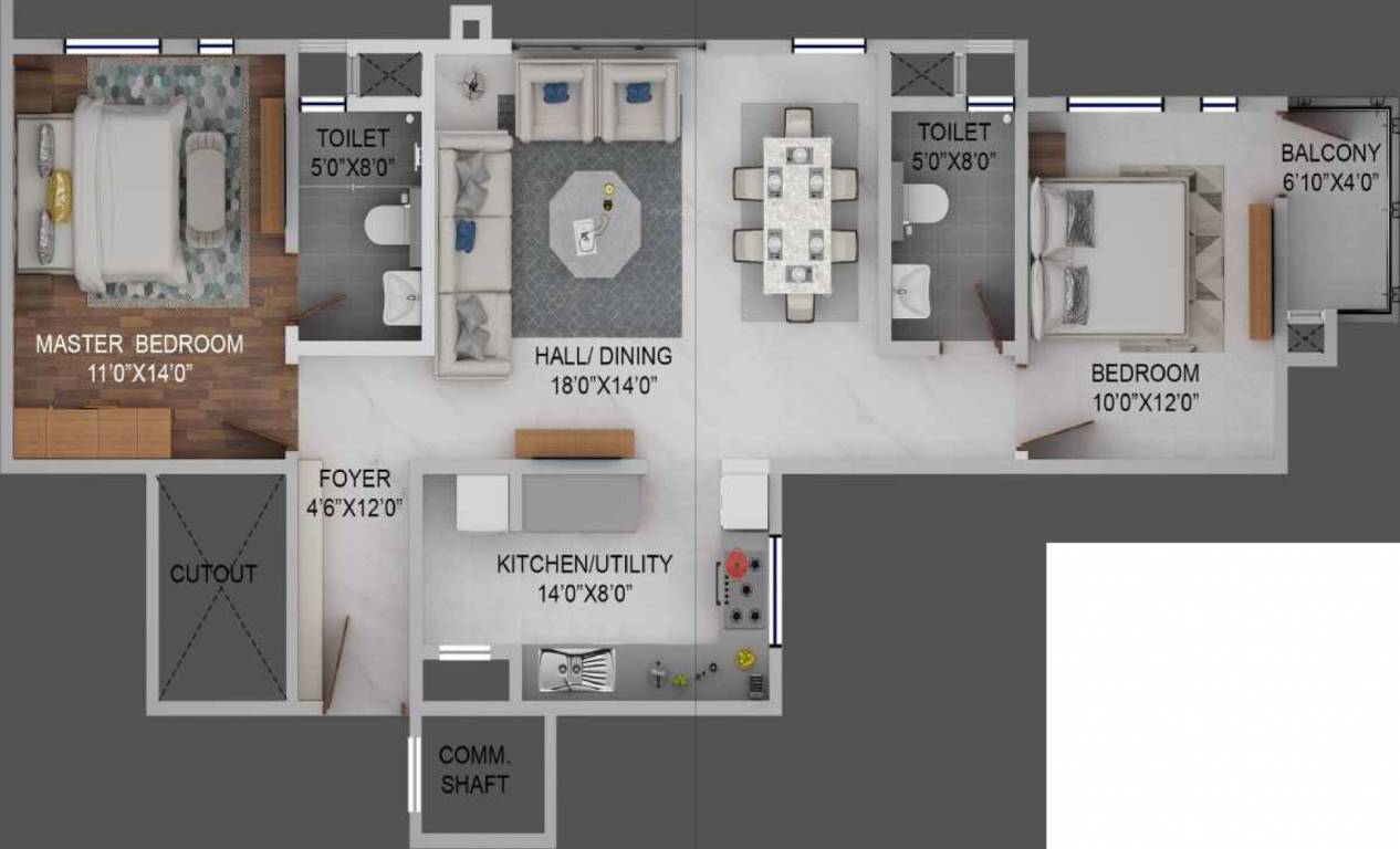 Columbia Aaltius (2BHK+2T (1,322 sq ft) 1322 sq ft) Columbia Aaltius (2BHK+2T (1,322 sq ft) 1322 sq ft)