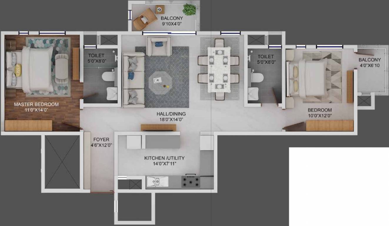 Columbia Aaltius (2BHK+2T (1,383 sq ft) 1383 sq ft) Columbia Aaltius (2BHK+2T (1,383 sq ft) 1383 sq ft)