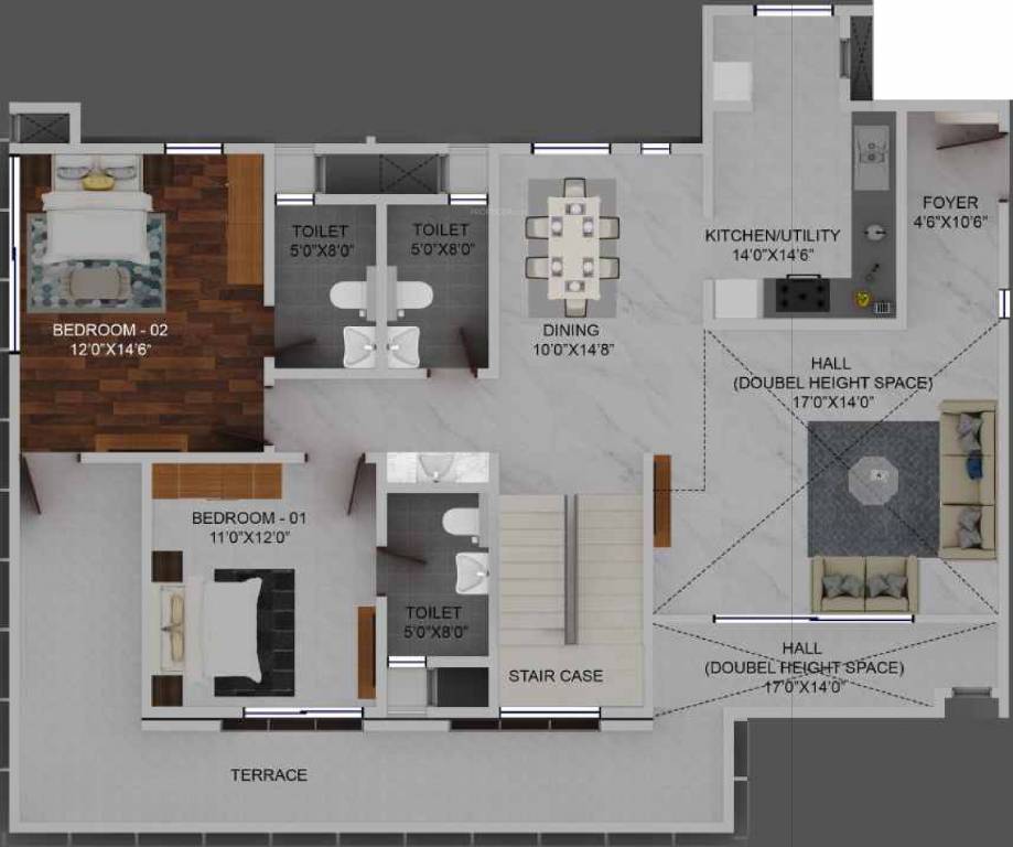 Columbia Aaltius (4BHK+5T (3,398 sq ft) 3398 sq ft)