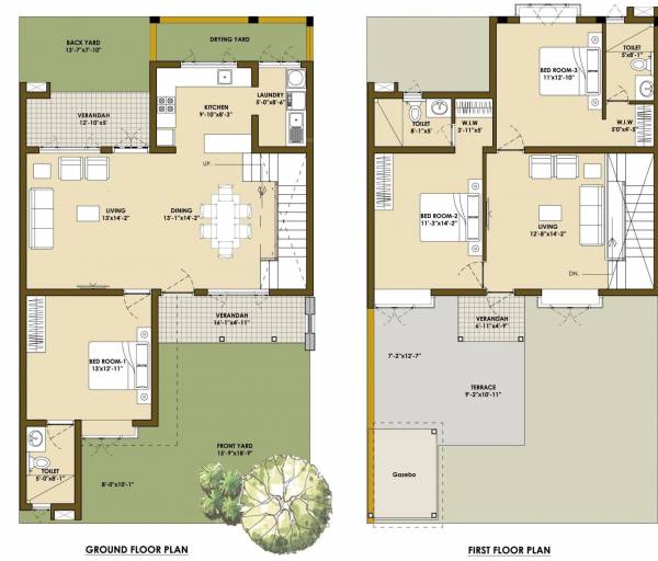 Good Earth Medley Villa (3BHK+3T (1,927.92 sq ft) 1927.92 sq ft)