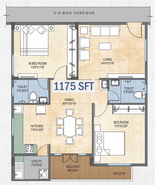 floorPlan of Creative Shree
