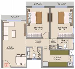 Varad Varad Heights (2BHK+2T (655 sq ft) 655 sq ft)