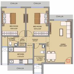 Varad Varad Heights (2BHK+2T (703 sq ft) 703 sq ft)