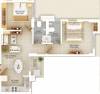 Deewakar Shristi (2BHK+2T (734 sq ft) 734 sq ft)