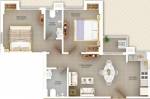 Deewakar Shristi (2BHK+2T (769 sq ft) 769 sq ft)