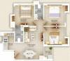 Deewakar Shristi (2BHK+2T (930 sq ft) + Study Room 930 sq ft)