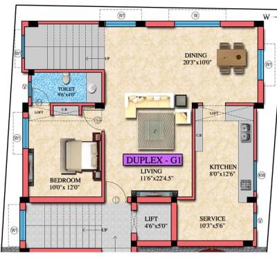AVR Jasper (3BHK+3T (1,950 sq ft) 1950 sq ft)
