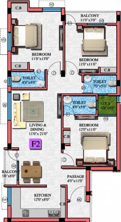 AVR Amber (3BHK+3T (1,330 sq ft) 1330 sq ft) AVR Amber (3BHK+3T (1,330 sq ft) 1330 sq ft)