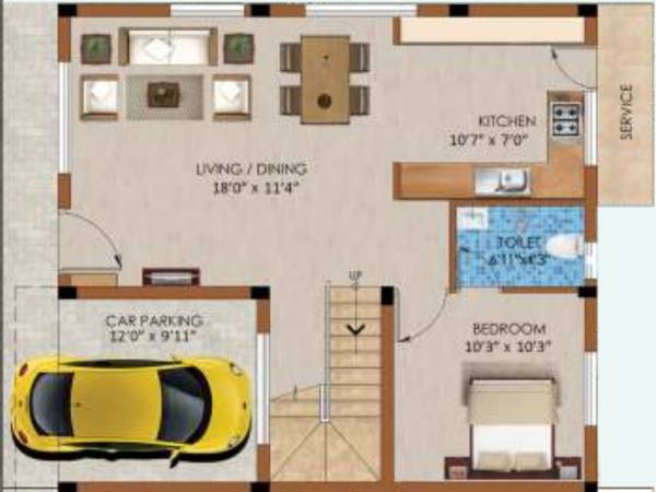 CLS Serene Villas (3BHK+3T (1,507 sq ft) 1507 sq ft)