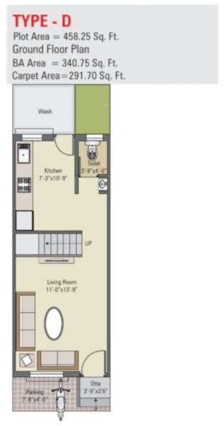 Krishna The Krishna City (1BHK+1T (340.75 sq ft) 340.75 sq ft) Krishna The Krishna City (1BHK+1T (340.75 sq ft) 340.75 sq ft)
