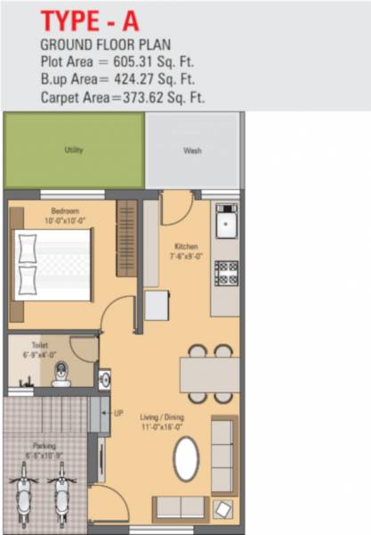 Krishna The Krishna City (1BHK+1T (424.27 sq ft) 424.27 sq ft) Krishna The Krishna City (1BHK+1T (424.27 sq ft) 424.27 sq ft)