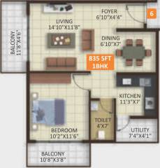 Sunka Reddy Constructions Opulent SRC Blue Bells (1BHK+1T (835 sq ft) 835 sq ft) Sunka Reddy Constructions Opulent SRC Blue Bells (1BHK+1T (835 sq ft) 835 sq ft)