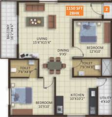 Sunka Reddy Constructions Opulent SRC Blue Bells (2BHK+2T (1,150 sq ft) 1150 sq ft) Sunka Reddy Constructions Opulent SRC Blue Bells (2BHK+2T (1,150 sq ft) 1150 sq ft)