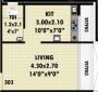 Landmark Landmaark Luxuria (1RK+1T (490 sq ft) 490 sq ft)