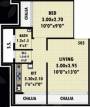 Landmark Landmaark Luxuria (1BHK+1T (685 sq ft) 685 sq ft)