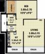 Landmark Landmaark Luxuria (1BHK+1T (700 sq ft) 700 sq ft)