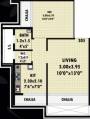 Landmark Landmaark Luxuria (1BHK+1T (725 sq ft) 725 sq ft)