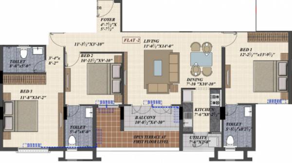 floorPlan of Radiance Elite