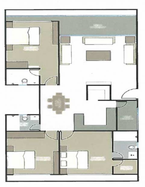 Opulence Marion Residency (3BHK+3T (1,482 sq ft) 1482 sq ft)